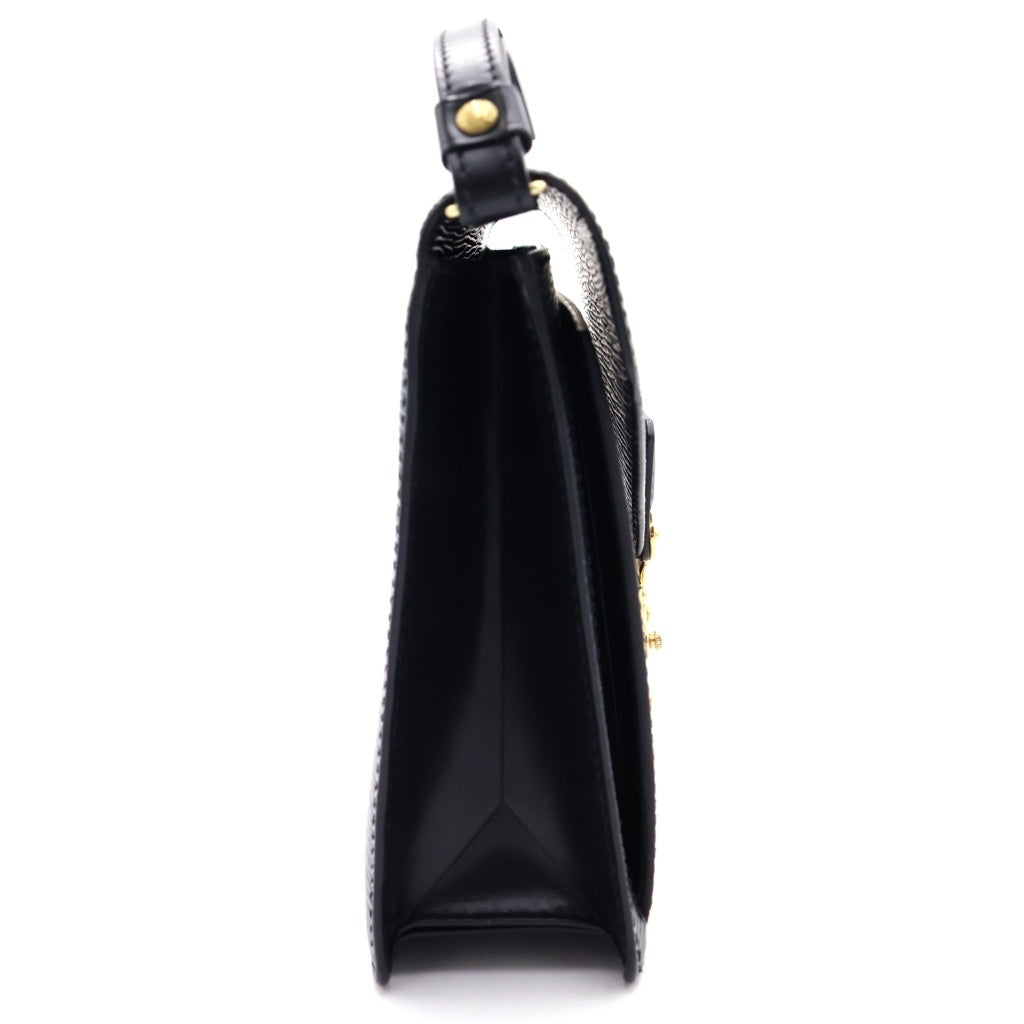 LOUIS VUITTON(ルイヴィトン) エピ ポシェット セリエドラゴンヌ セカンドバッグ クラッチバッグ ブラック レザー M52612 ゴールド金具