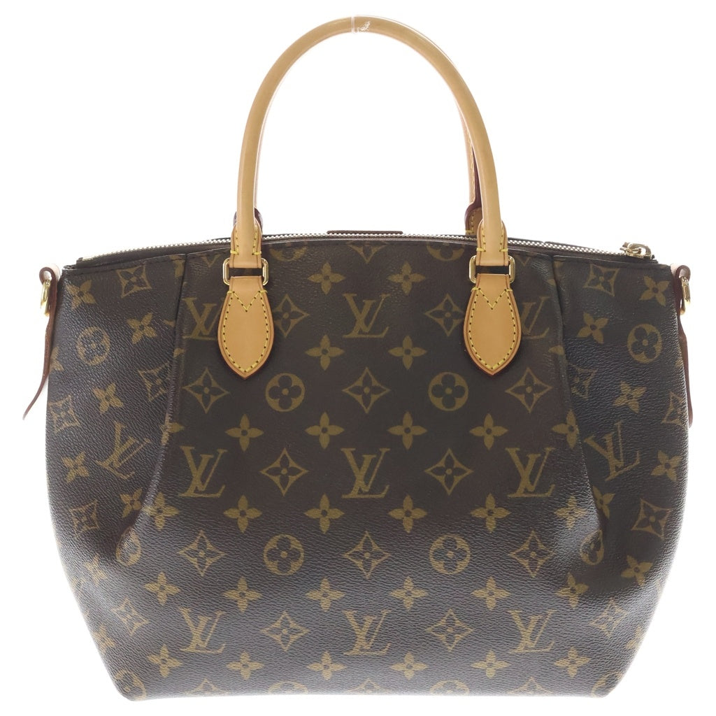 LOUIS VUITTON(ルイヴィトン) モノグラム テュレンPM 2WAYバッグ ハンドバッグ ショルダーバッグ ブラウン レザー×PVC M48813 ゴールド金具 レディース