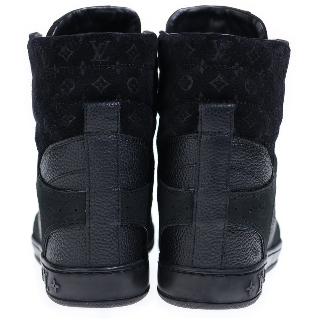 LOUIS VUITTON(ルイヴィトン) クリフトップライン ハイカットスニーカー シューズ スエード モノグラム ブラック レディース
