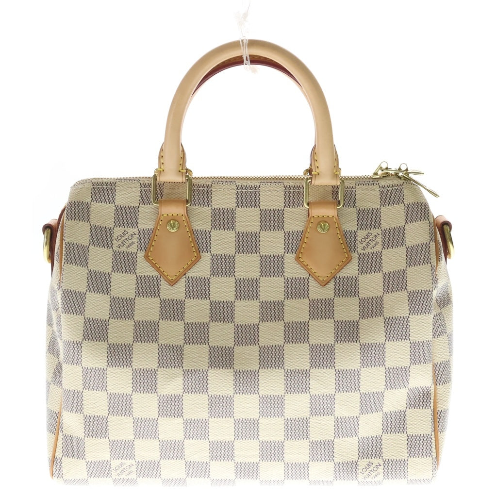 LOUIS VUITTON(ルイヴィトン) ダミエ アズール スピーディーバンドリエール25 2WAYバッグ ショルダーバッグ ベージュ PVCレザー N40608 レディース