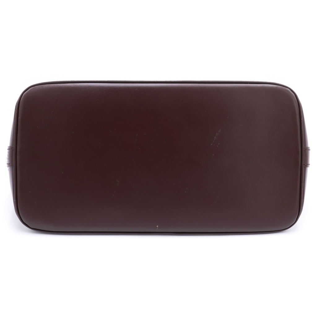 LOUIS VUITTON(ルイヴィトン) ダミエ アルマPM ハンドバッグ ブラウン レザー×PVC N51131 ゴールド金具 レディース