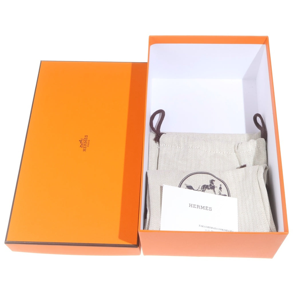 HERMES(エルメス) エジェリ ラバー シェーヌダンクル フラットサンダル シューズ ライトブルー レディース