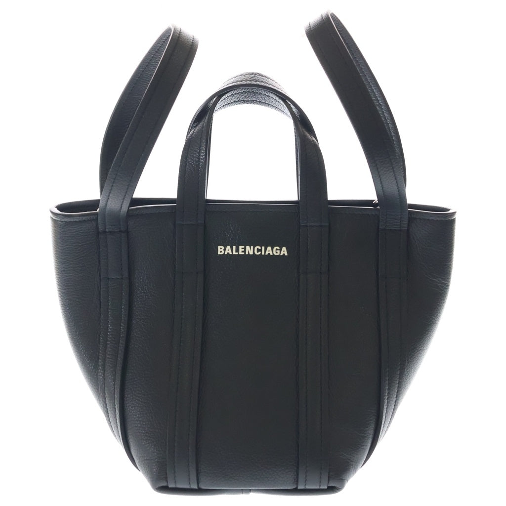 BALENCIAGA(バレンシアガ) エブリデイ XS 2wayハンドバッグ ショルダーバッグ ブラック レザー 672793 シルバー金具 レディース