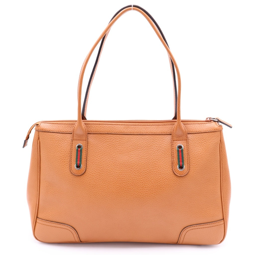 GUCCI(グッチ) トートバッグ ハンドバッグ ブラウン レザー 293599 シルバー金具