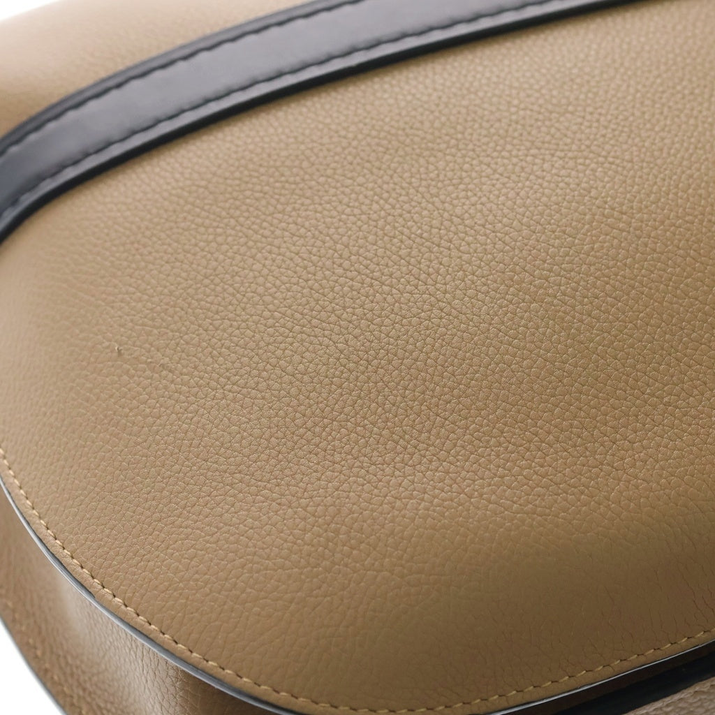 LOEWE(ロエベ) ゲート スモール ショルダーバッグ レザー モカ/ブラック レディース