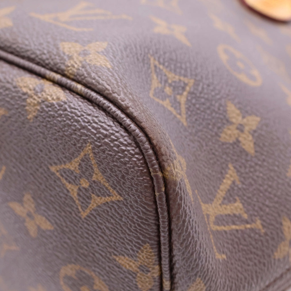 LOUIS VUITTON(ルイヴィトン) モノグラム ネヴァーフルPM ハンドバッグ トートバッグ ブラウン レザー×PVC M40155 ゴールド金具 レディース