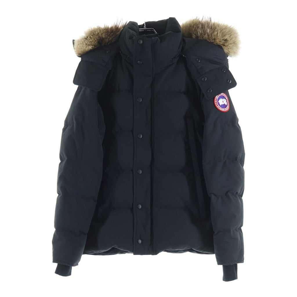 CANADA GOOSE(カナダグース) WYNDHAM PARKA ウィンダムパーカー ダウンジャケット フード付き ファー ワッペン ブラック 3808MA
