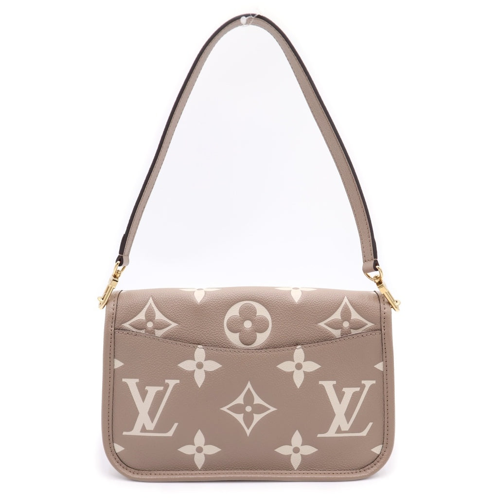 LOUIS VUITTON(ルイヴィトン) モノグラムアンプラント ディアヌ ベージュ ショルダーバッグ ベージュ レザー M46583 ゴールド金具 レディース