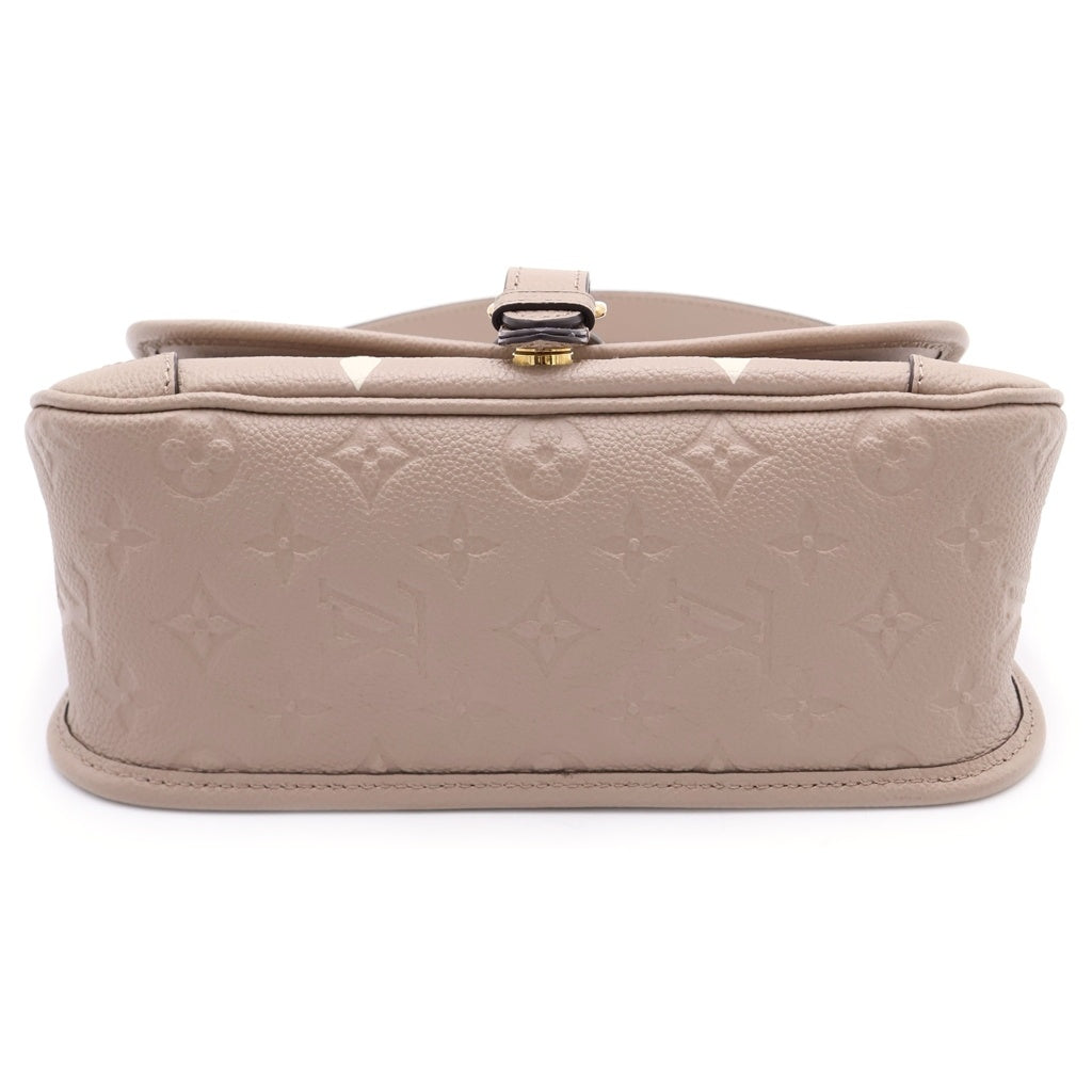 LOUIS VUITTON(ルイヴィトン) モノグラムアンプラント ディアヌ ベージュ ショルダーバッグ ベージュ レザー M46583 ゴールド金具 レディース