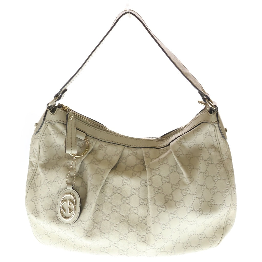 GUCCI(グッチ) グッチシマ スーキー レザー ワンショルダーバッグ トートバッグ 232955 アイボリー レディース