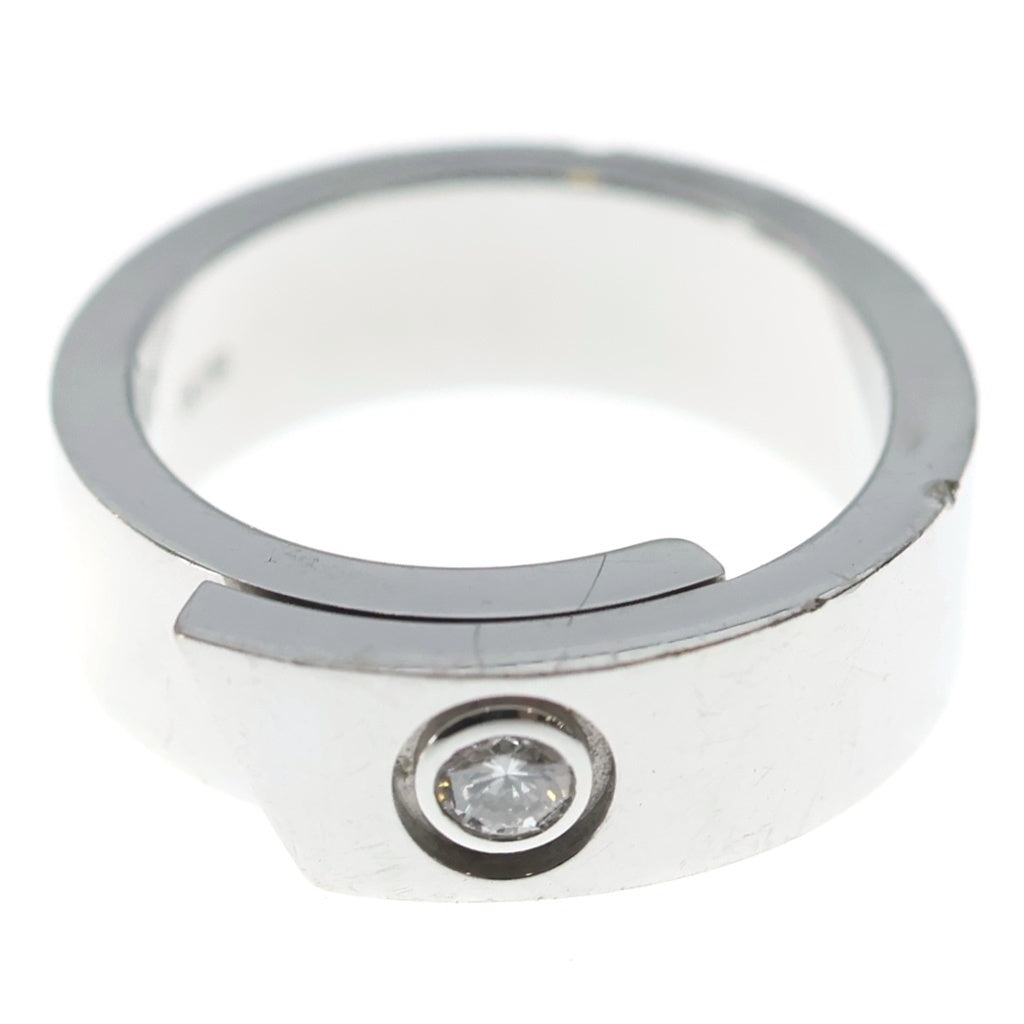 Cartier(カルティエ) アニバーサリー 1PD ダイヤモンド Au750 K18WG リング 指輪 #47 ホワイトゴールド レディース
