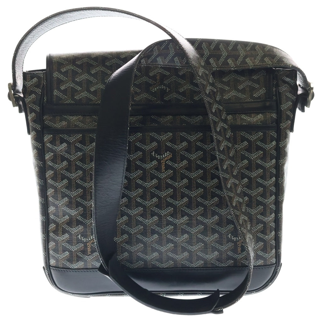 GOYARD(ゴヤール) グランブルーMM PVC レザー ショルダーバッグ メッセンジャーバッグ ブラック/ブラウン レディース