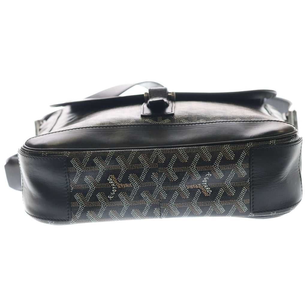 GOYARD(ゴヤール) グランブルーMM PVC レザー ショルダーバッグ メッセンジャーバッグ ブラック/ブラウン レディース
