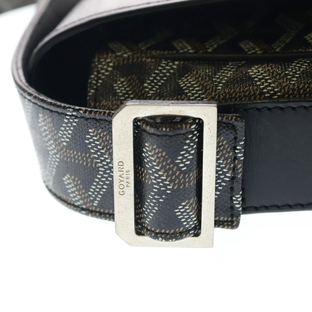 GOYARD(ゴヤール) グランブルーMM PVC レザー ショルダーバッグ メッセンジャーバッグ ブラック/ブラウン レディース