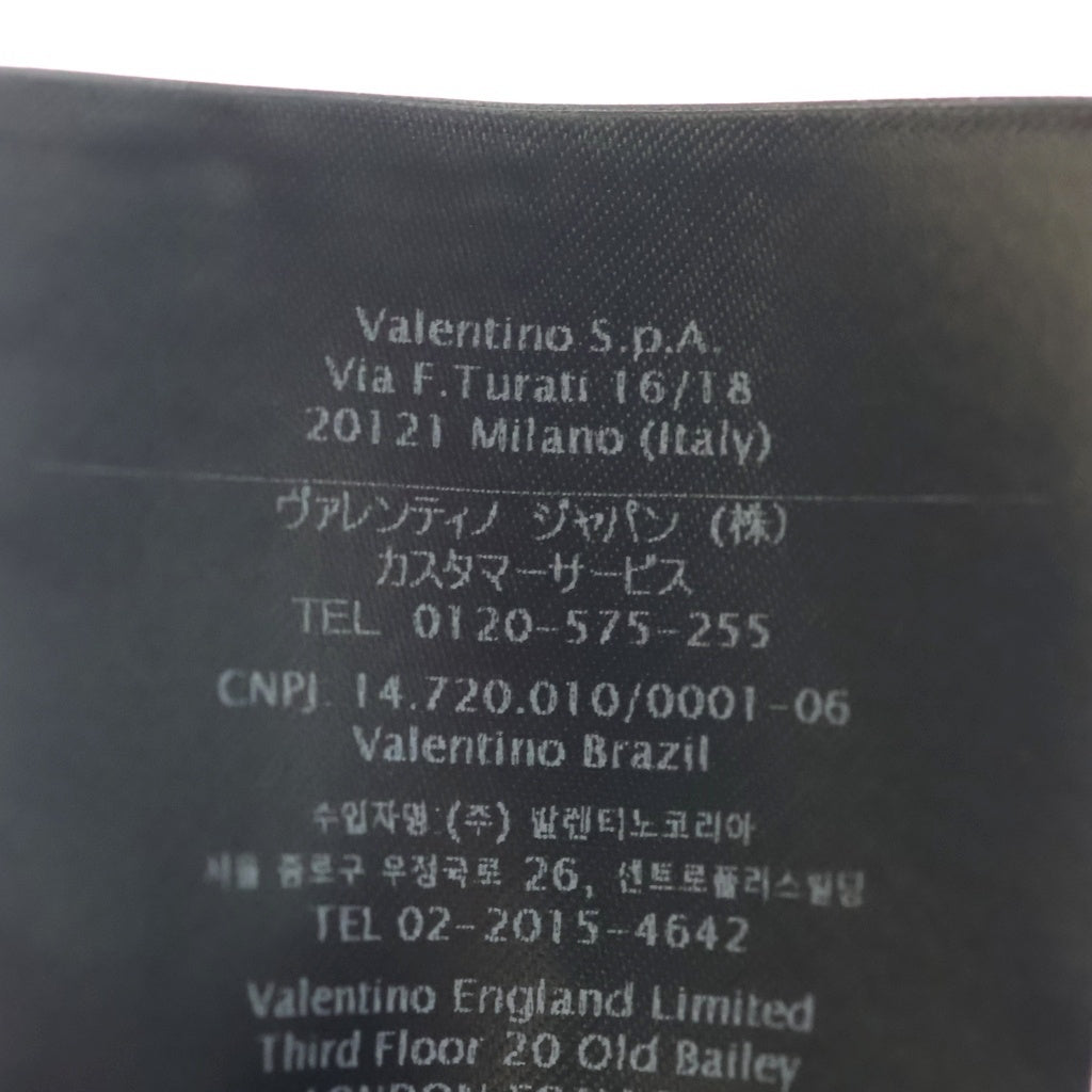 VALENTINO(ヴァレンティノ) Vロゴ シグネチャー コットン ベースボールキャップ 帽子 #60 ブラック