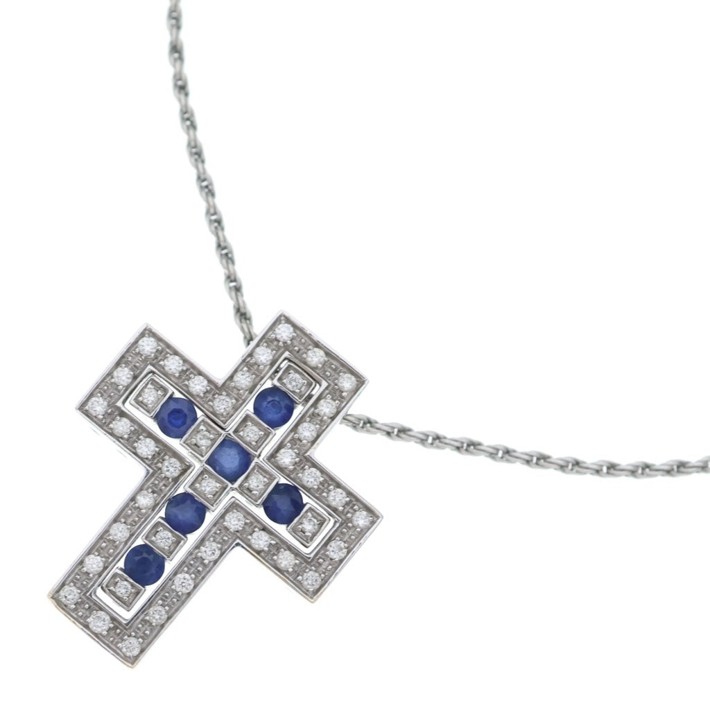DAMIANI(ダミアーニ) ベルエポック S サファイア メレダイヤ ダイヤモンド Au750 K18WG ネックレス 20073461 ホワイトゴールド レディース