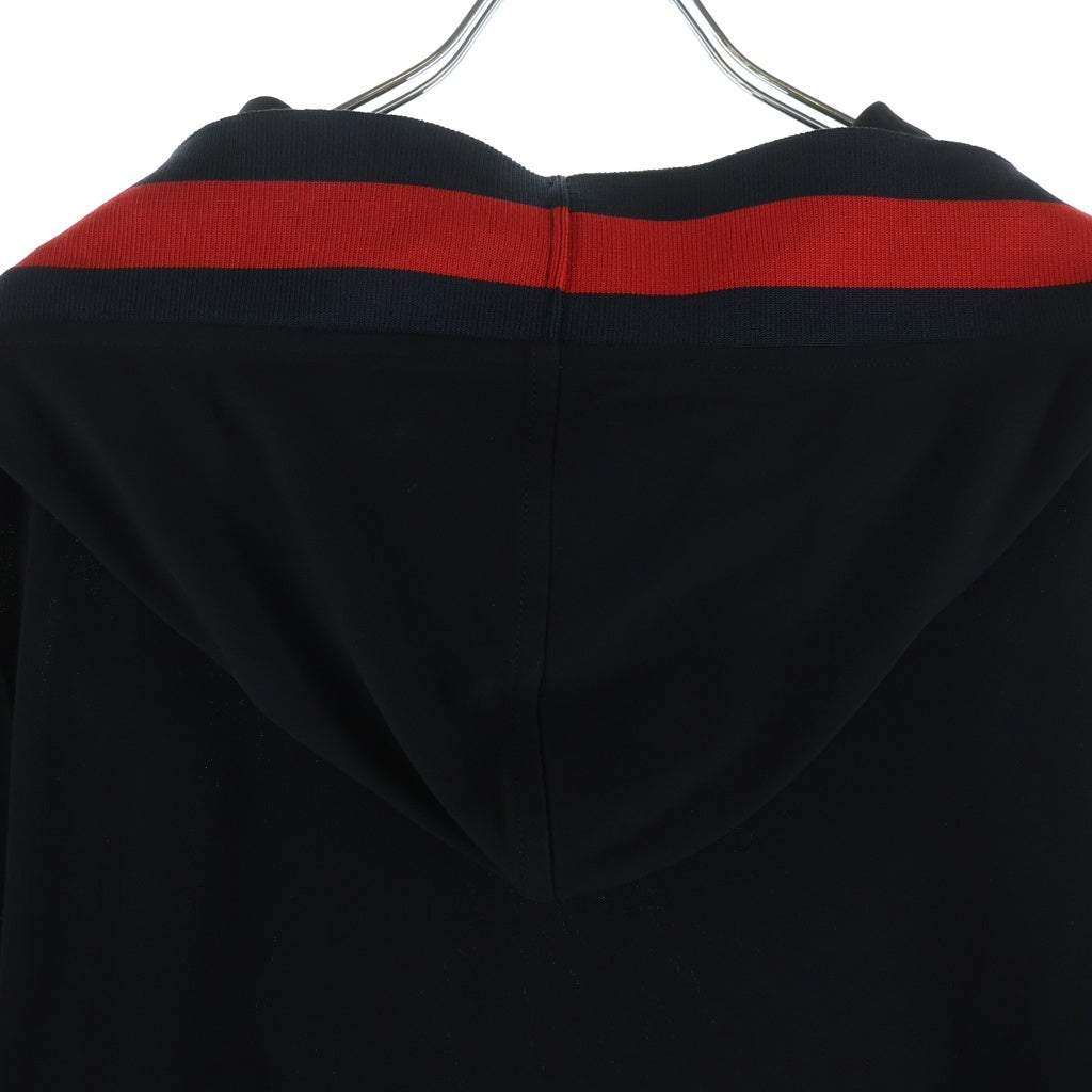 GUCCI(グッチ) レーヨン ジャージ フーデット ワンピース ブラック/レッド レディース 470320 X5S35