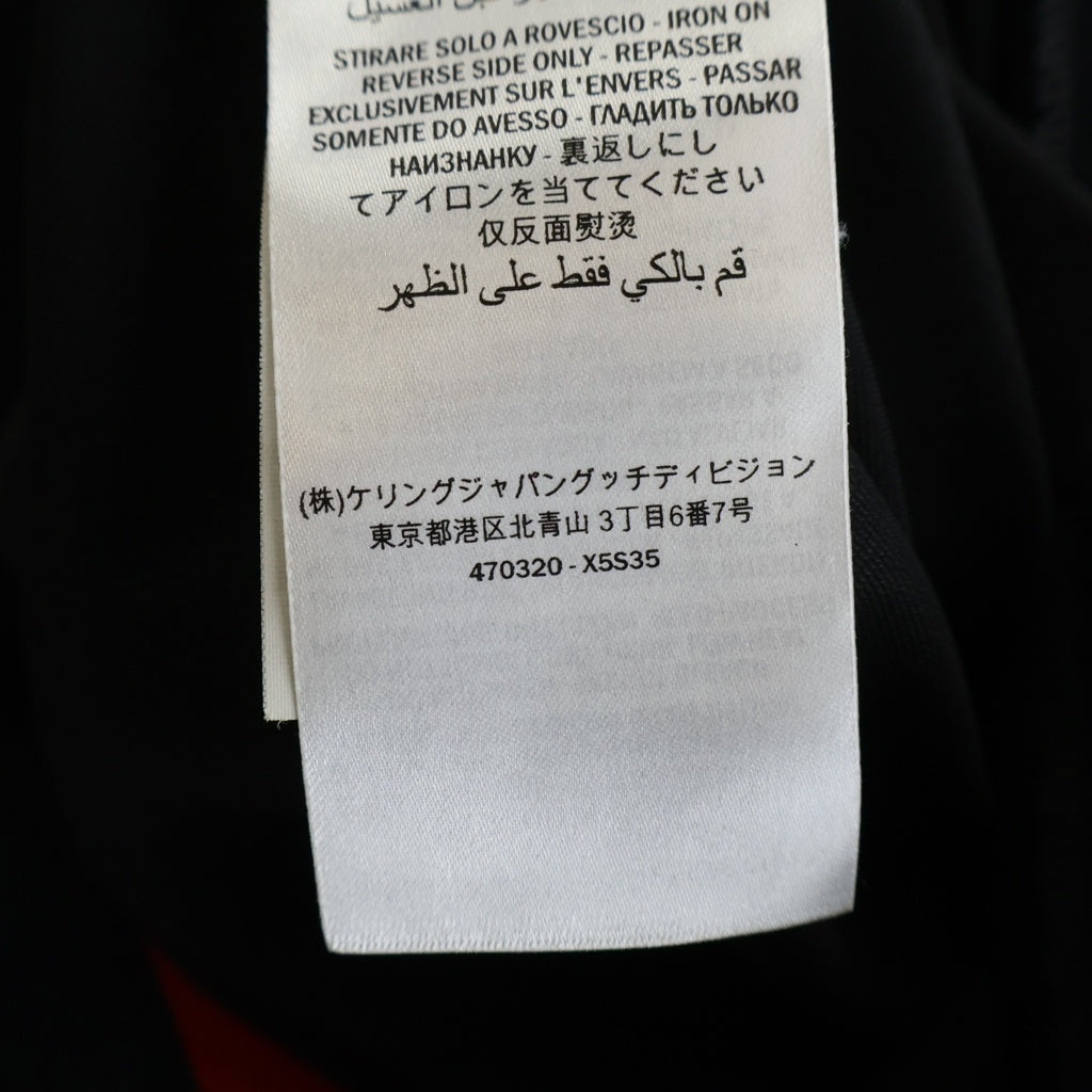 GUCCI(グッチ) レーヨン ジャージ フーデット ワンピース ブラック/レッド レディース 470320 X5S35