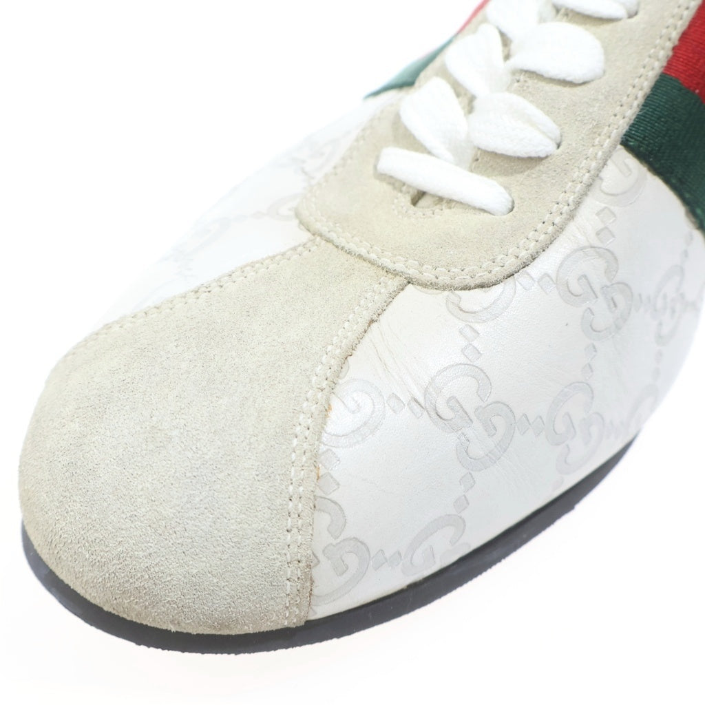 GUCCI(グッチ) GG シェリーライン レザー ローカットシューズ スニーカー アイボリー 138169