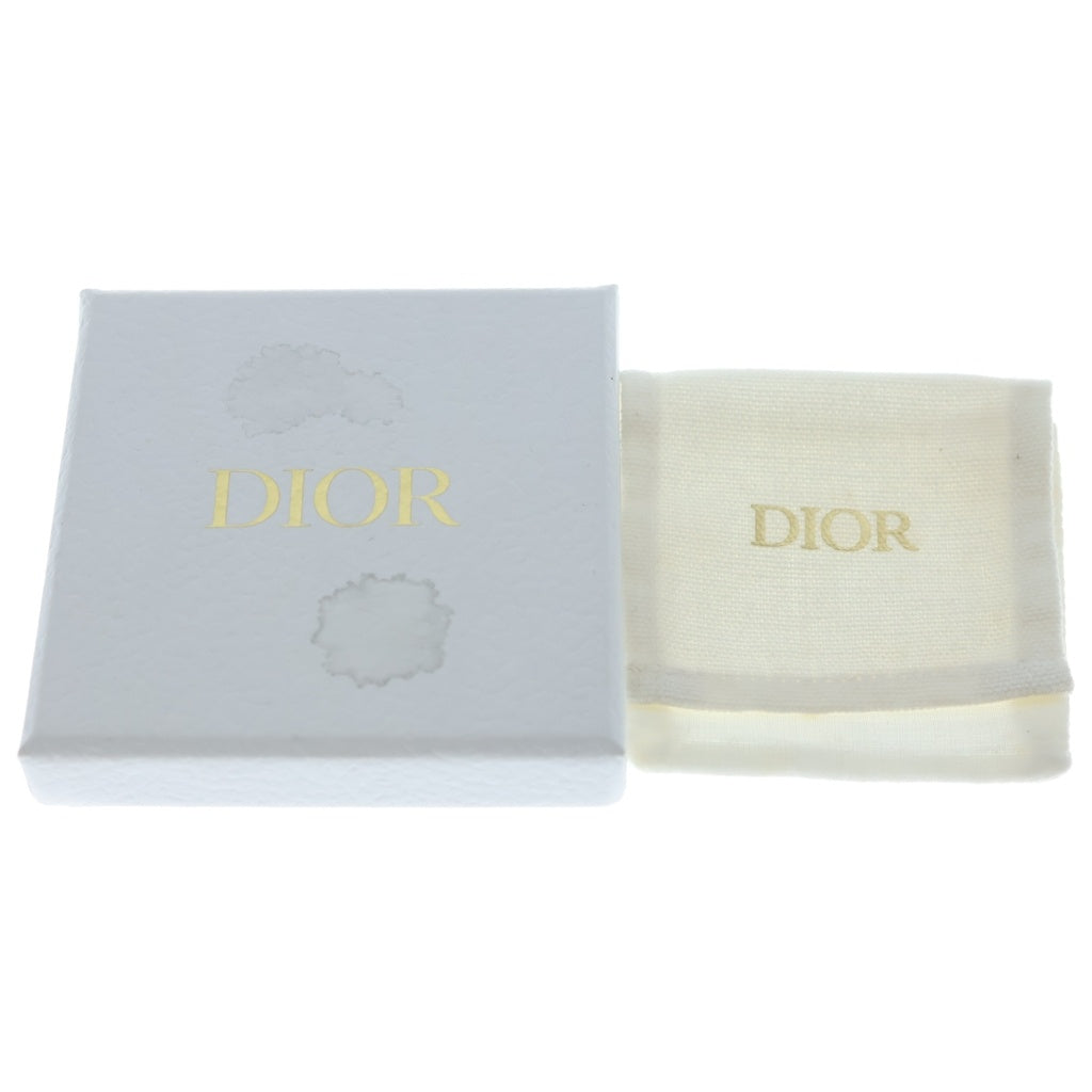 Christian Dior(クリスチャンディオール) CDロゴ ラインストーン ピアス ゴールド GP レディース