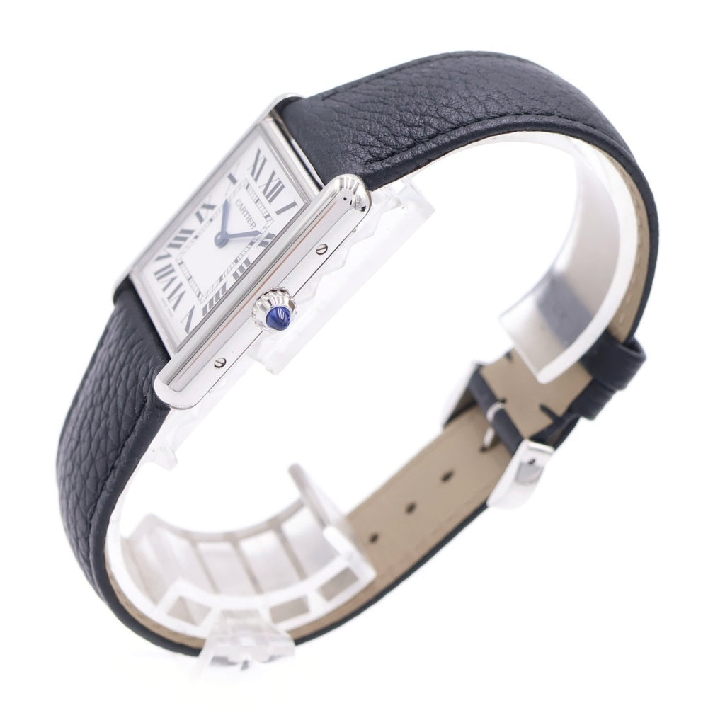 Cartier(カルティエ) タンクマストLM SS×革/QZ ステンレス クォーツ 電池式 腕時計 WSTA0041 白文字盤
