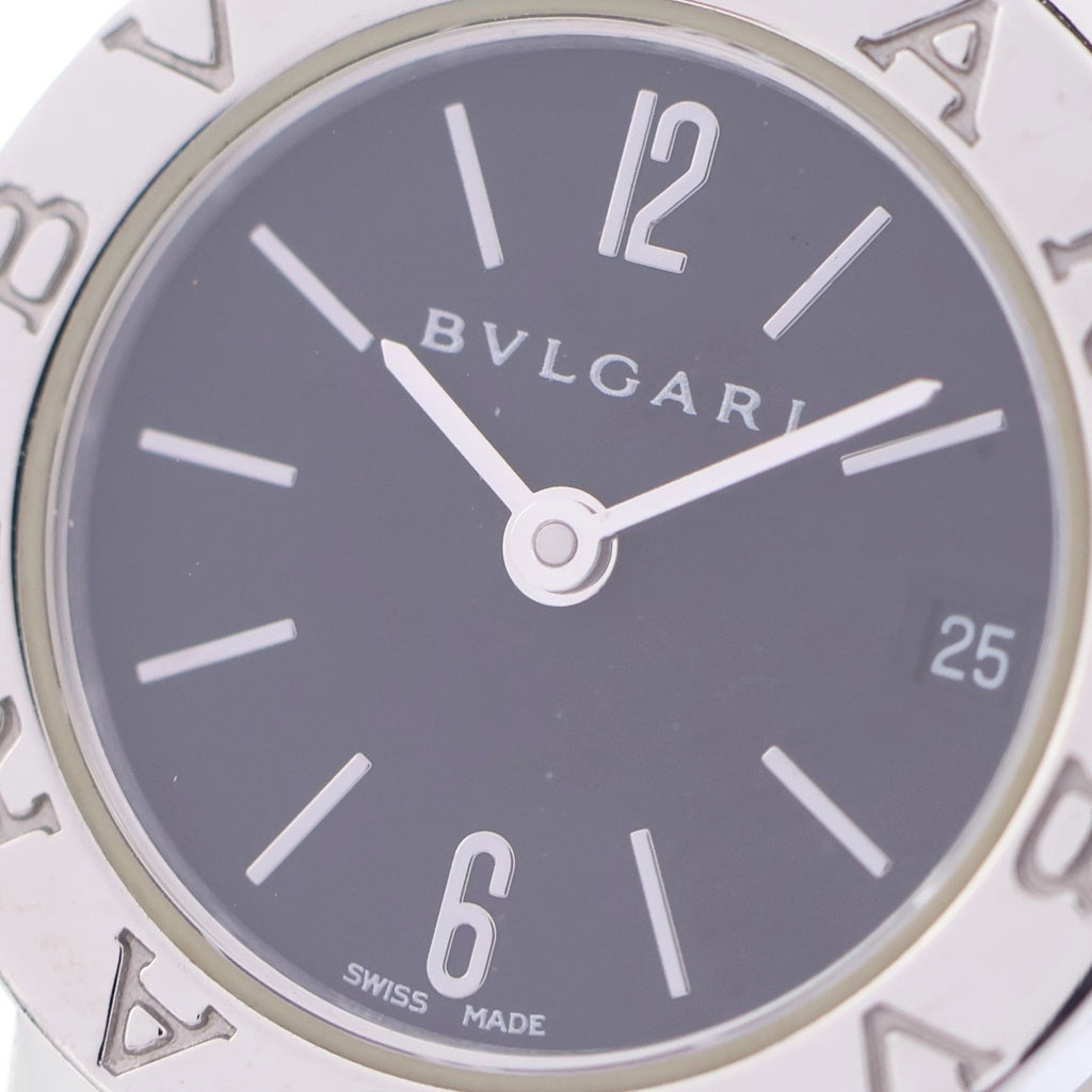 BVLGARI(ブルガリ) ブルガリブルガリ SS/QZ ステンレス クォーツ 電池式 腕時計 BB23SS 黒文字盤