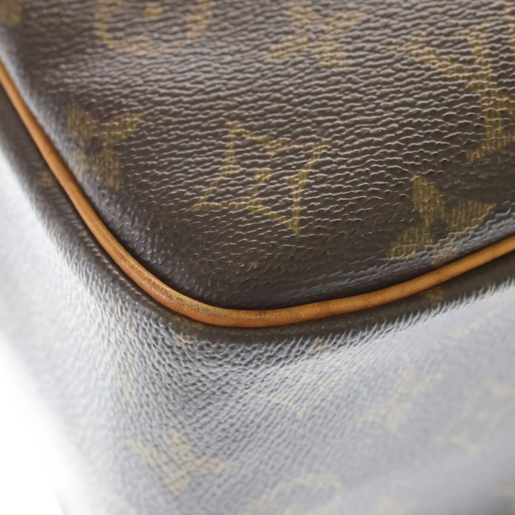 LOUIS VUITTON(ルイヴィトン) モノグラム シテGM ハンドバッグ ブラウン レザー×PVC M51181 ゴールド金具 レディース