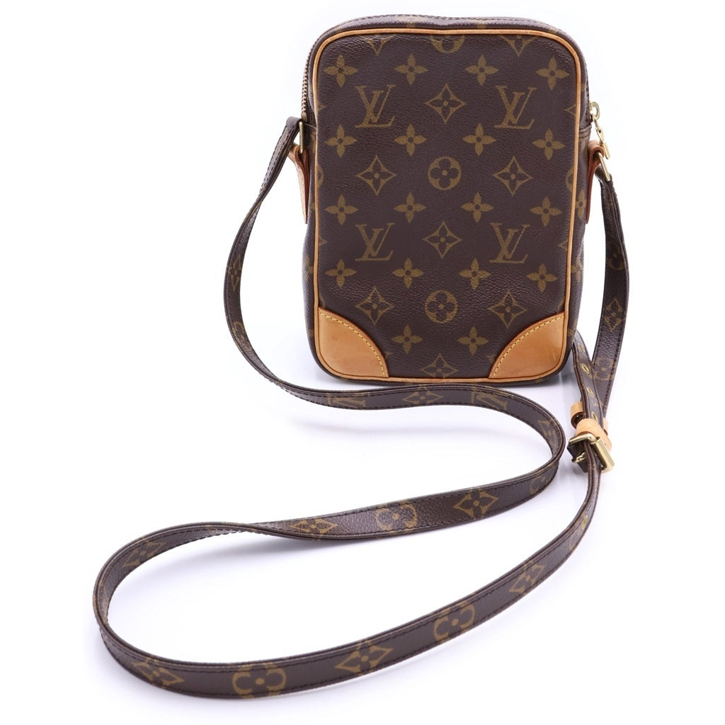 LOUIS VUITTON(ルイヴィトン) モノグラム アマゾン ショルダーバッグ ミニバッグ ブラウン レザー×PVC M45236 ゴールド金具 レディース