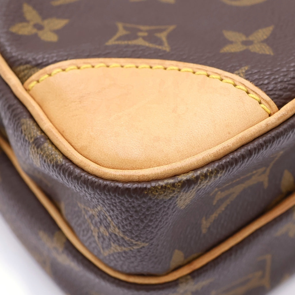 LOUIS VUITTON(ルイヴィトン) モノグラム アマゾン ショルダーバッグ ミニバッグ ブラウン レザー×PVC M45236 ゴールド金具 レディース
