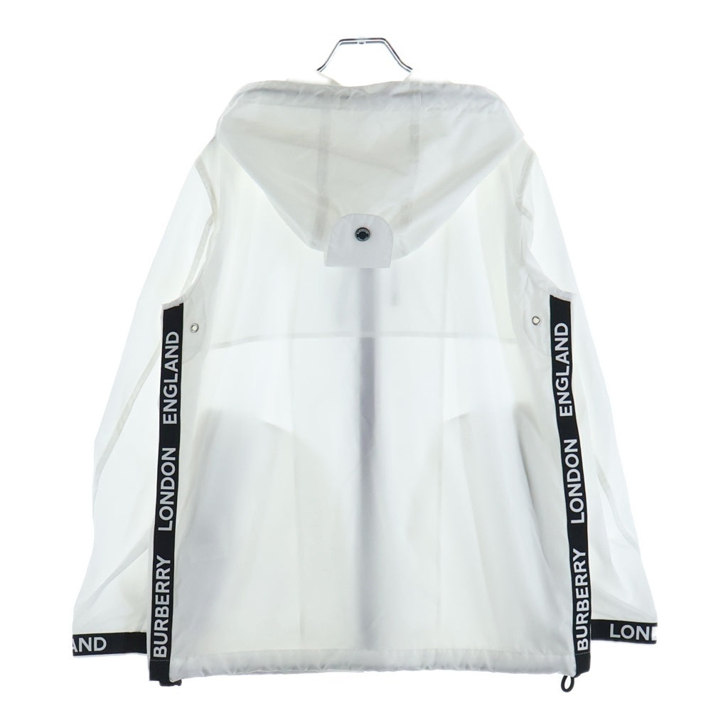 BURBERRY(バーバリー) ロゴテープ ナイロン ジップアップパーカー ブルゾン #38 ホワイト 8027532 レディース