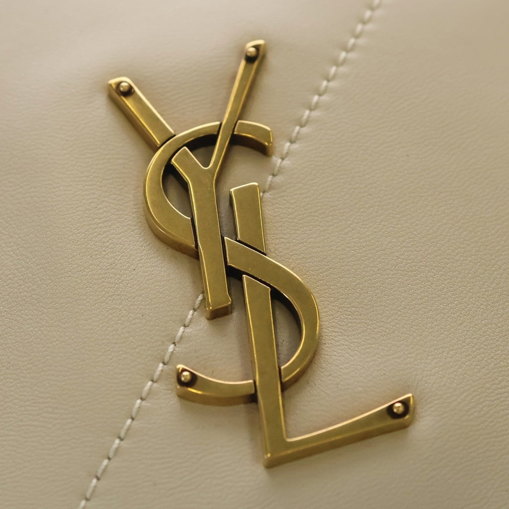 SAINT LAURENT PARIS(サンローランパリ) ジェイミー レザー チェーントートバッグ ショルダーバッグ 781666 アイボリー ホワイト ベージュ レディース