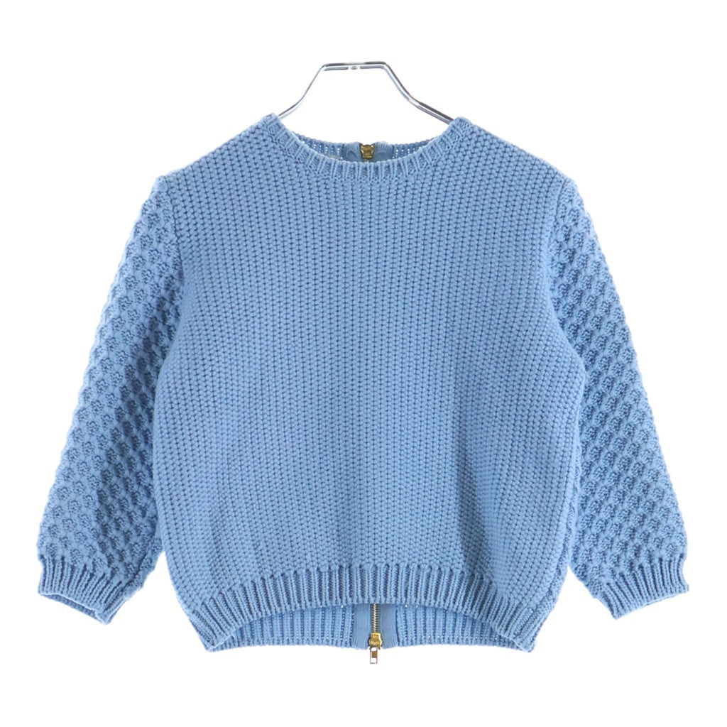 miumiu ニット miumiu クロップド丈 ニット グレー Miu Miu Cable Knit