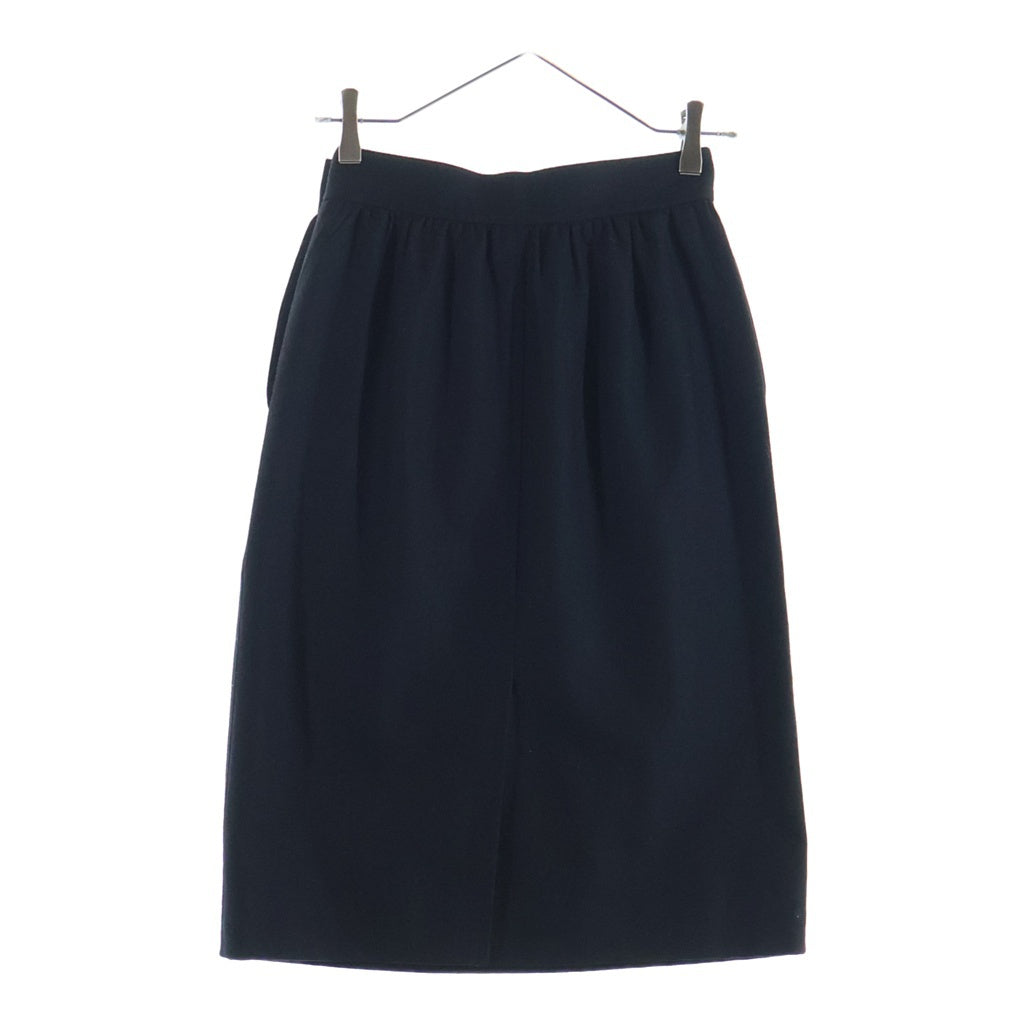 YVES SAINT LAURENT(イヴサンローラン) ひざ丈スカート ブラック #M レディース
