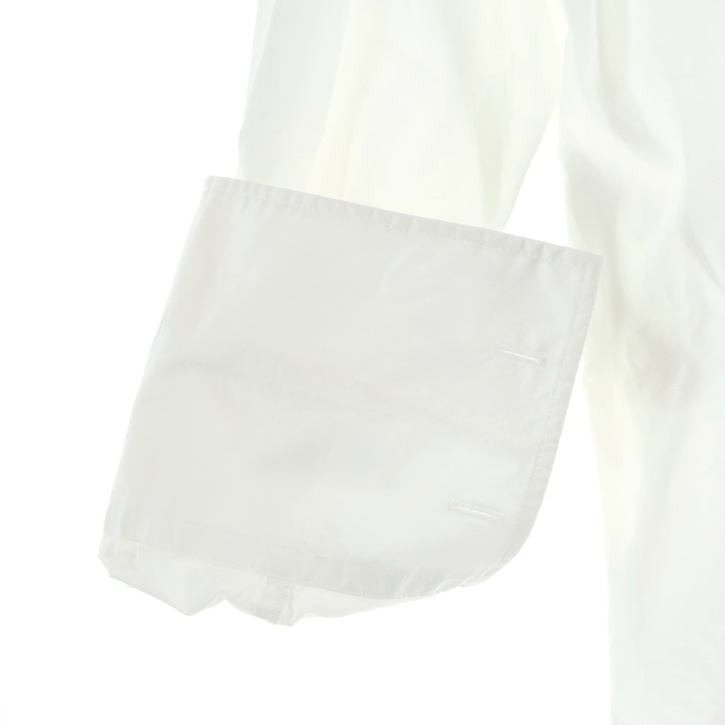 MM6 Maison Margiela(エムエムシックスメゾンマルジェラ) ロゴプリント 長袖シャツ ホワイト #38 レディース