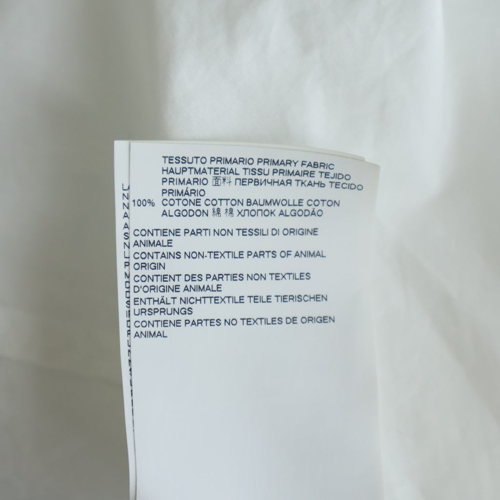 MM6 Maison Margiela(エムエムシックスメゾンマルジェラ) ロゴプリント 長袖シャツ ホワイト #38 レディース