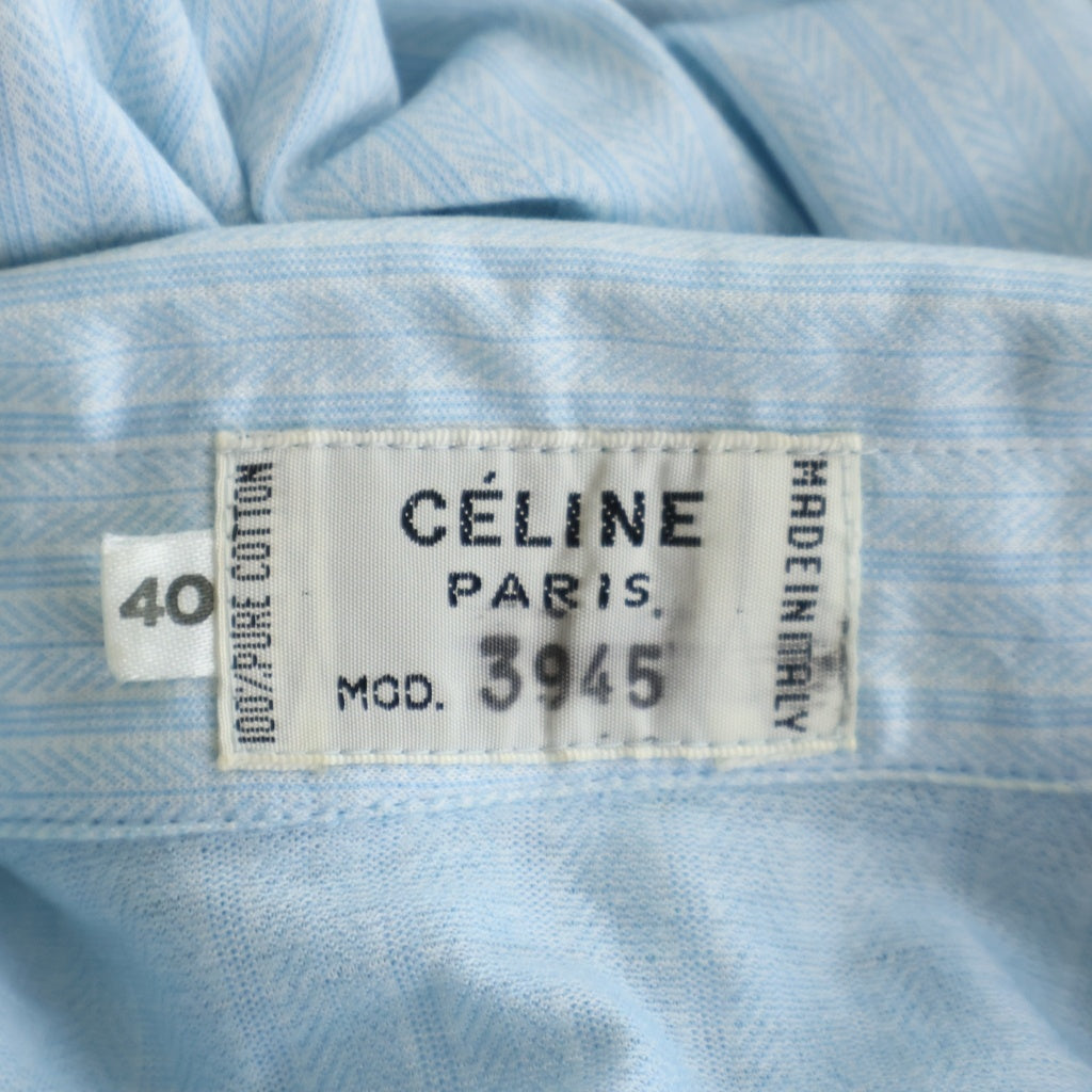 CELINE(セリーヌ) トリオンフ 長袖シャツ ライトブルー #40 レディース