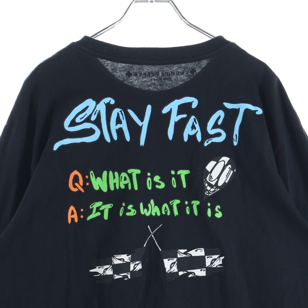 CHROME HEARTS(クロムハーツ) SEX RECORDS セックスレコーズ コットン ロングスリーブTシャツ 長袖カットソー ブラック レディース
