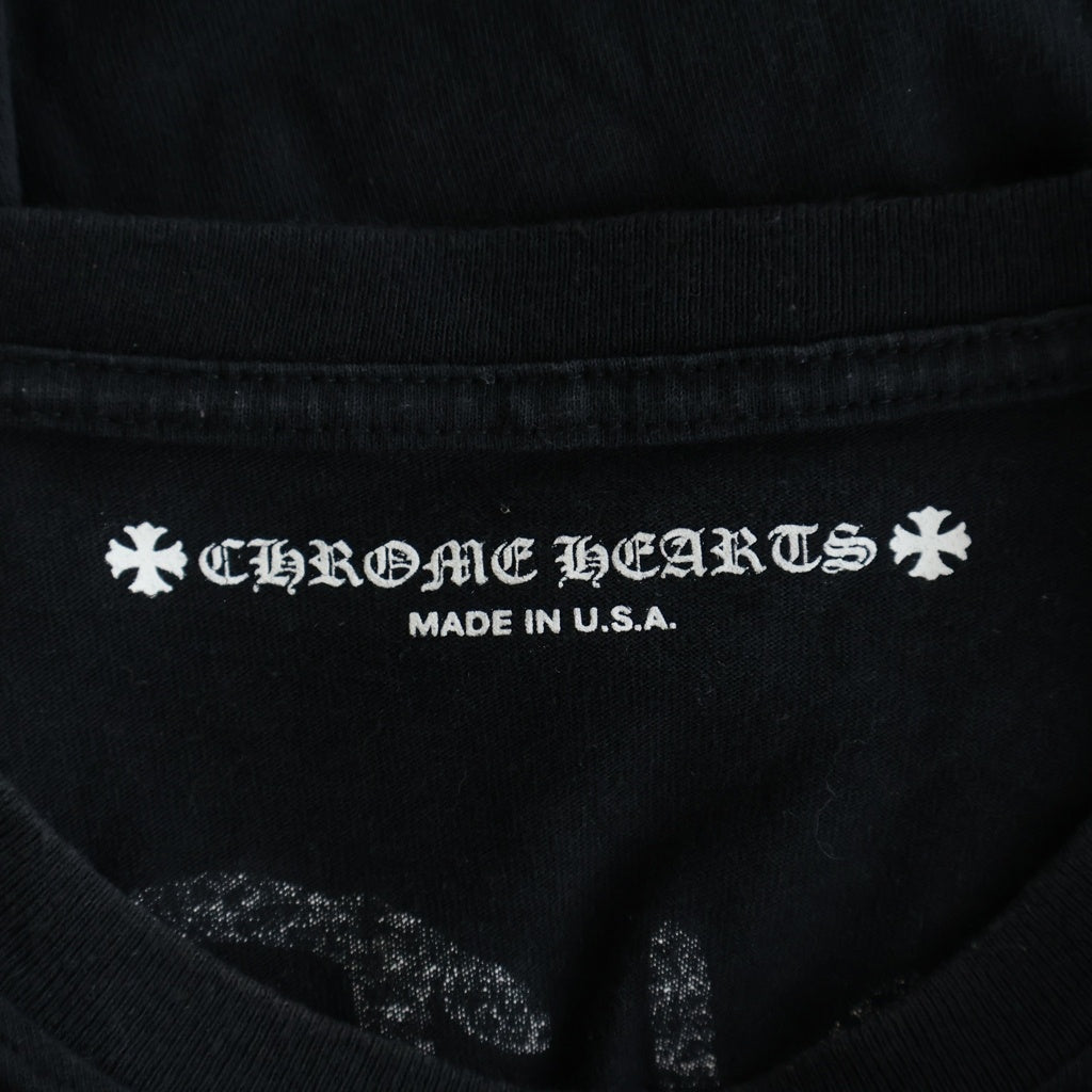 CHROME HEARTS(クロムハーツ) SEX RECORDS セックスレコーズ コットン ロングスリーブTシャツ 長袖カットソー ブラック レディース