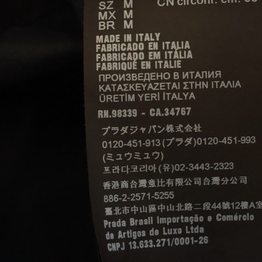 PRADA(プラダ) RE-NYLON リナイロン トライアングルロゴプレート バケットハット 帽子 ブラック レディース