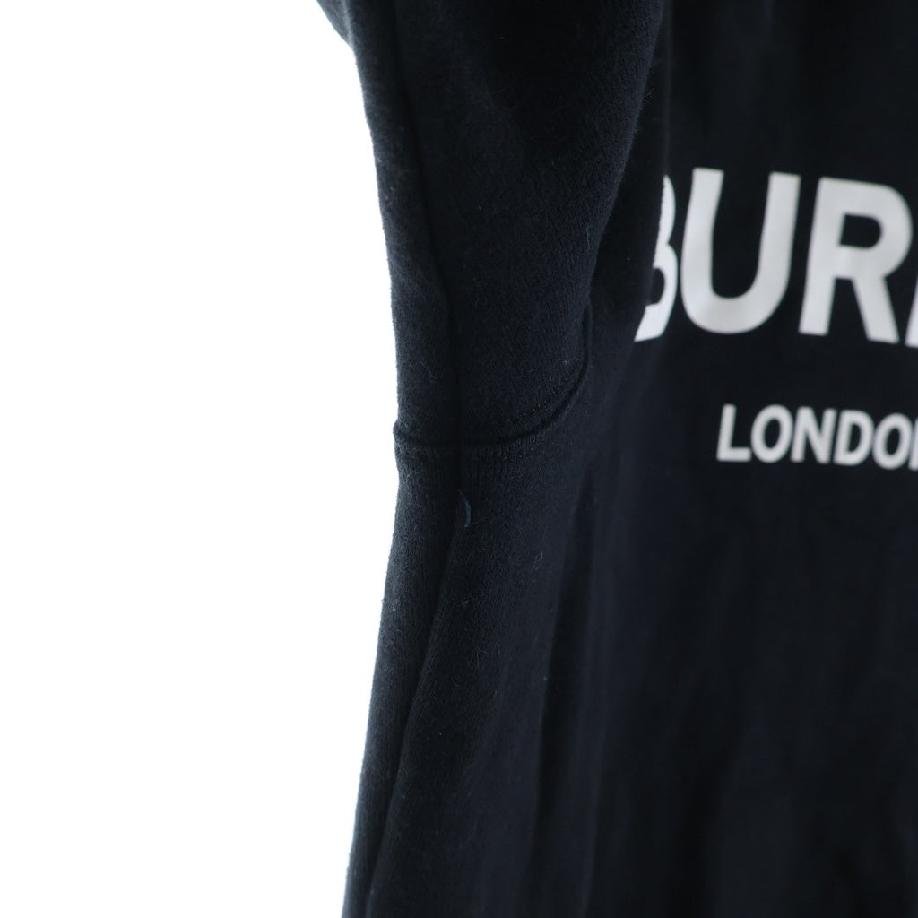BURBERRY(バーバリー) ロゴスウェット コットン カットソー 長袖 #S ブラック レディース