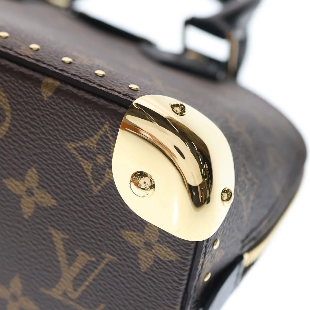 LOUIS VUITTON(ルイヴィトン) モノグラム アルマ・トランク BB ハンド ショルダーバッグ PVC レザー ブラウン M26084 RFID レディース