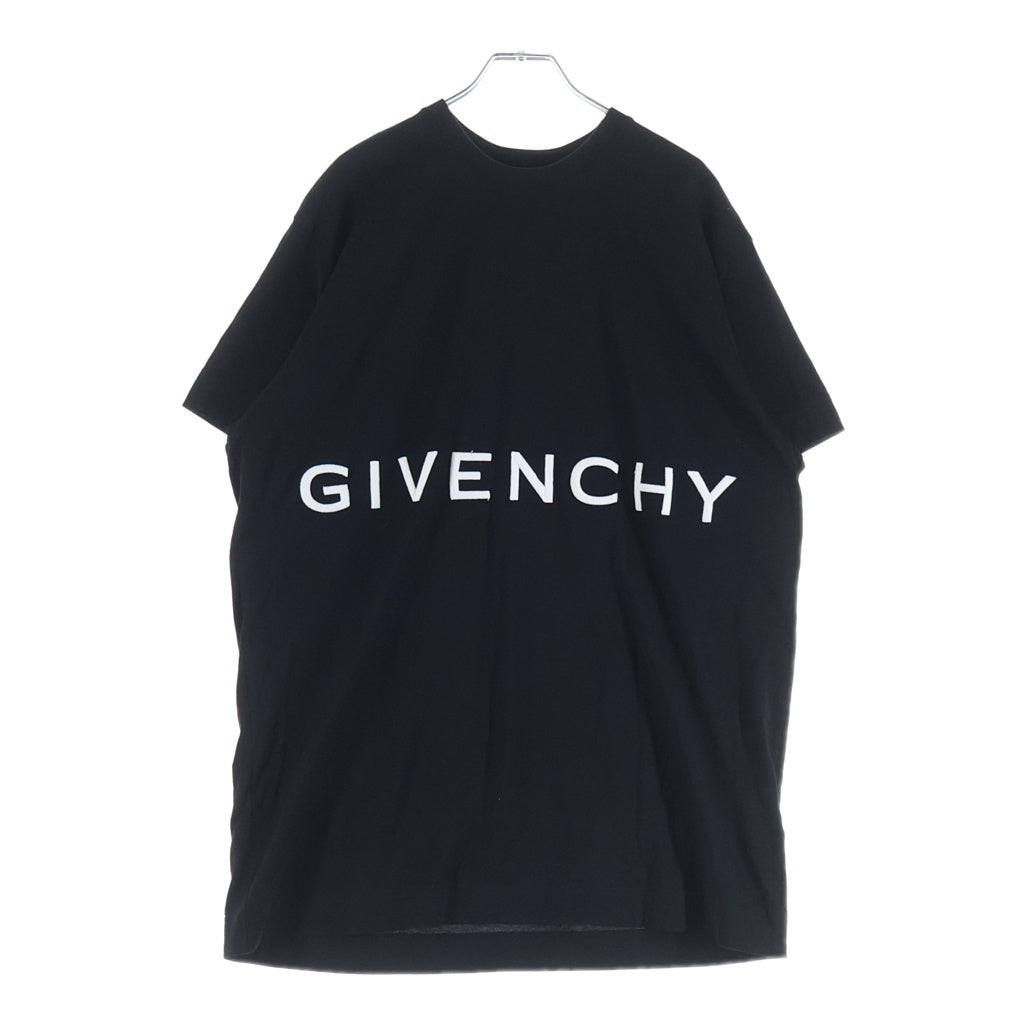 GIVENCHY(ジバンシィ) ロゴ刺繍 半袖コットンTシャツ カットソー ブラック BM716B3Y6B-001