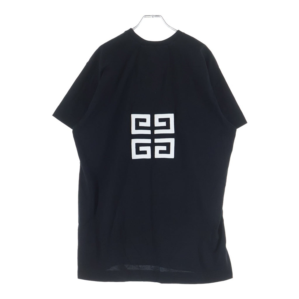 GIVENCHY(ジバンシィ) ロゴ刺繍 半袖コットンTシャツ カットソー ブラック BM716B3Y6B-001