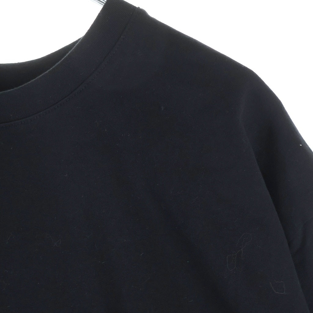 GIVENCHY(ジバンシィ) ロゴ刺繍 半袖コットンTシャツ カットソー ブラック BM716B3Y6B-001