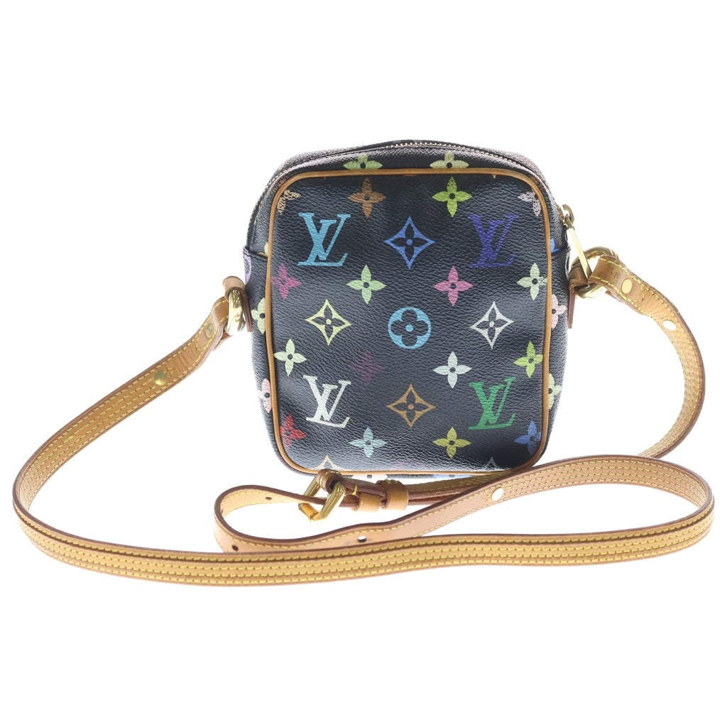 LOUIS VUITTON(ルイヴィトン) モノグラム マルチカラー リフト ショルダーバッグ ミニバッグ ブラック ノワール レザー×PVC M40056 ゴールド金具 レディース