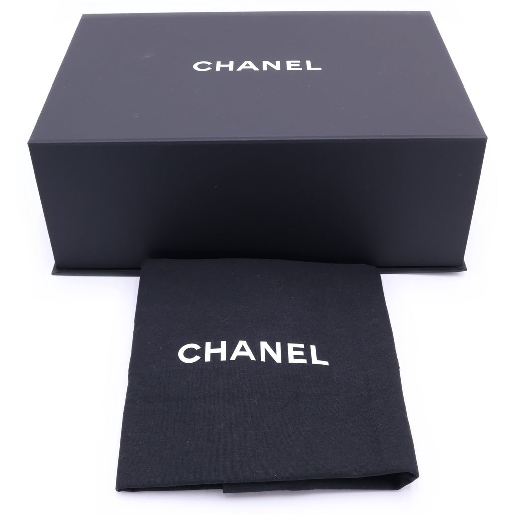 CHANEL(シャネル) シャネル25 ミニ カーフスキン レザー チェーン ショルダーバッグ シルバー/ゴールド金具 ブラック AS5631 レディース