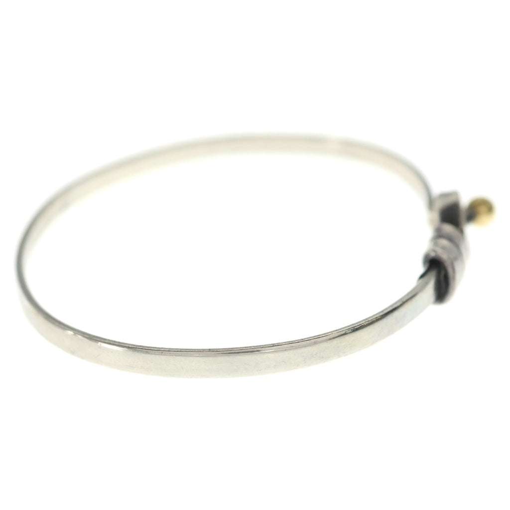 TIFFANY & Co.(ティファニー) ノット バングル ブレスレット Ag925/K18YG シルバー/イエローゴールド レディース
