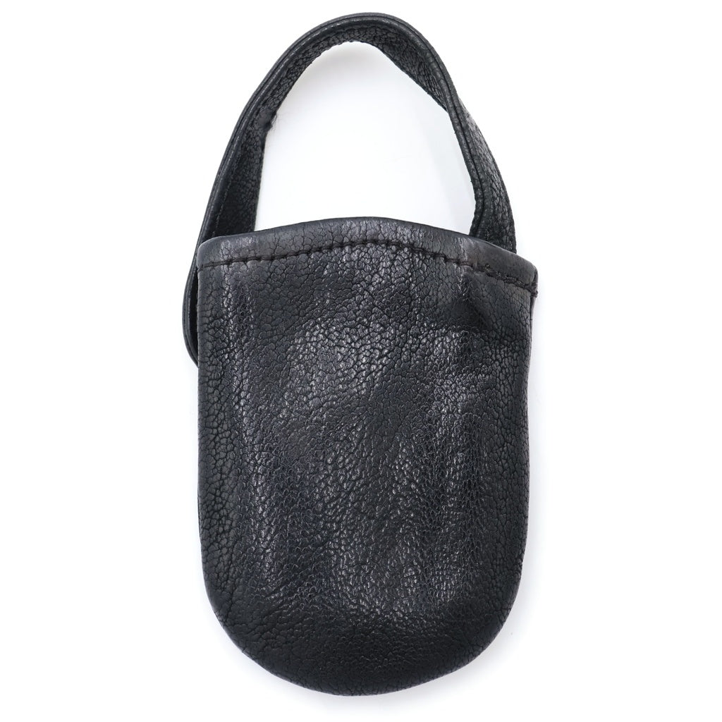 CHROME HEARTS(クロムハーツ) クロスパッチ フォンポーチ 小物入れ ブラック レザー