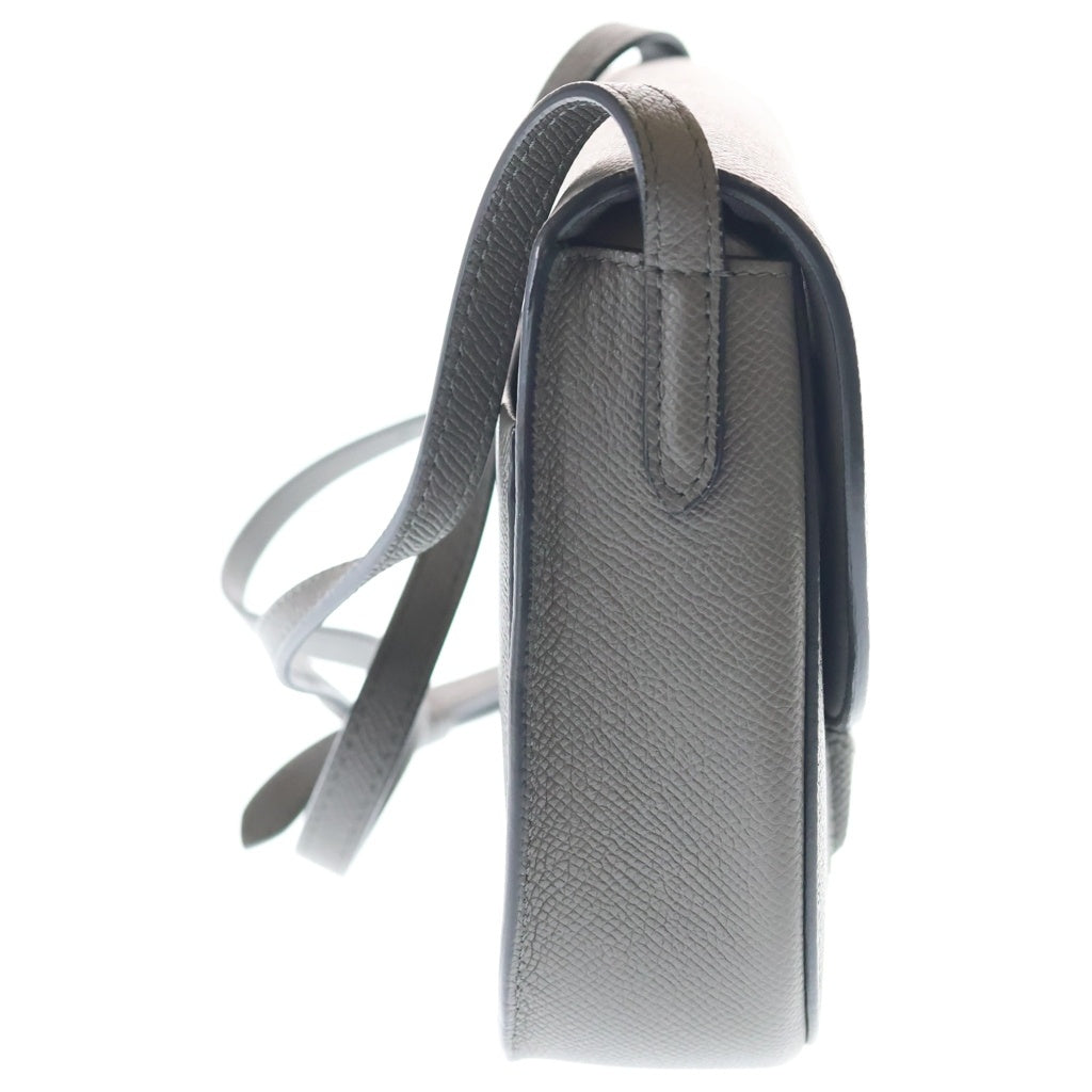 CELINE(セリーヌ) トロッター ショルダーバッグ グレー レザー ゴールド金具 レディース