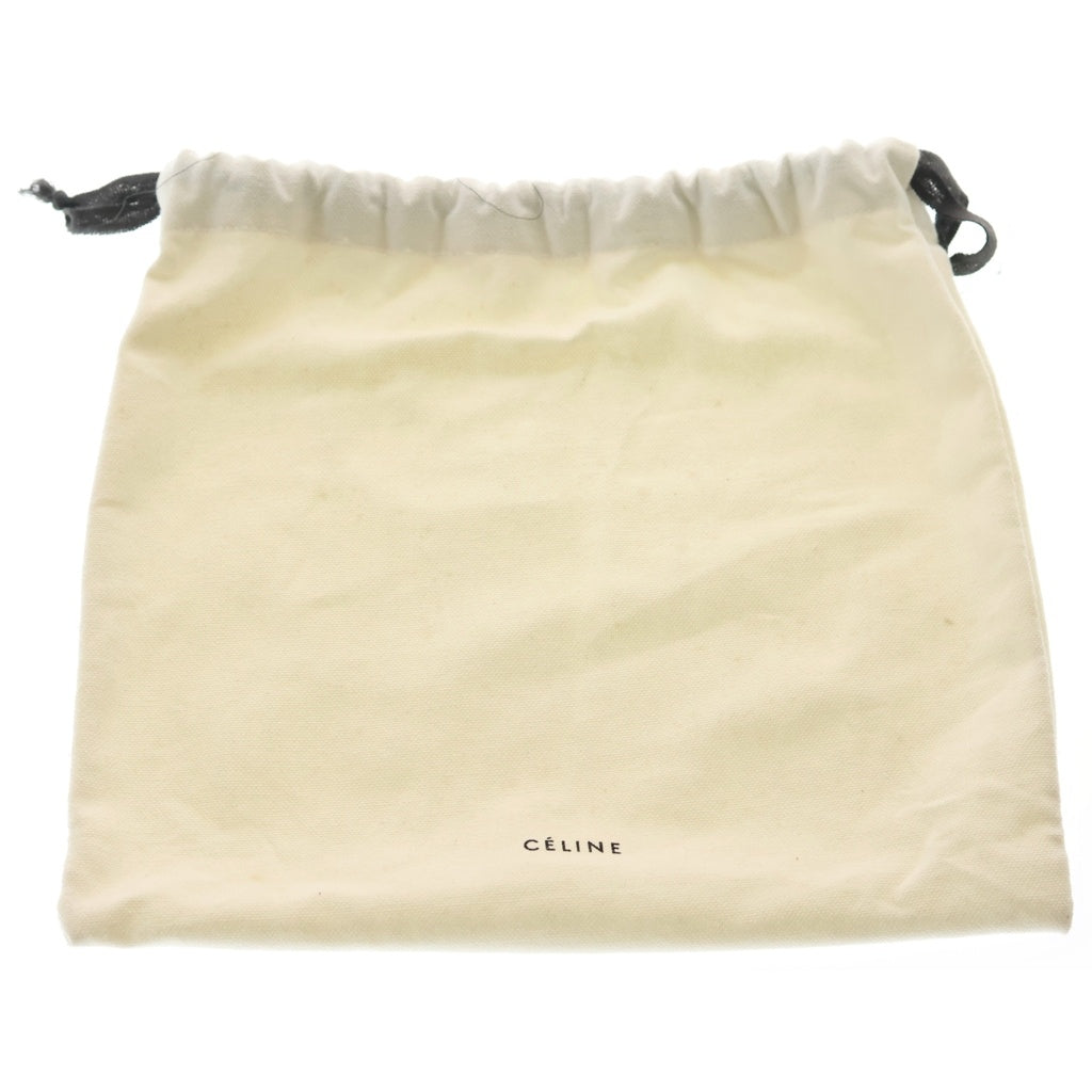 CELINE(セリーヌ) トロッター ショルダーバッグ グレー レザー ゴールド金具 レディース